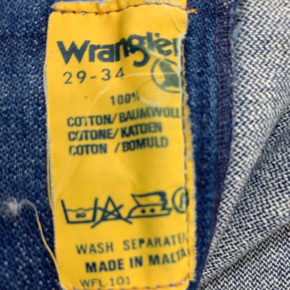 Wrangler Vintage 70s Navy blue women’s Jeans Size 29W34L Good Pre-owned Cond ❤️ - Picture 3 of 10